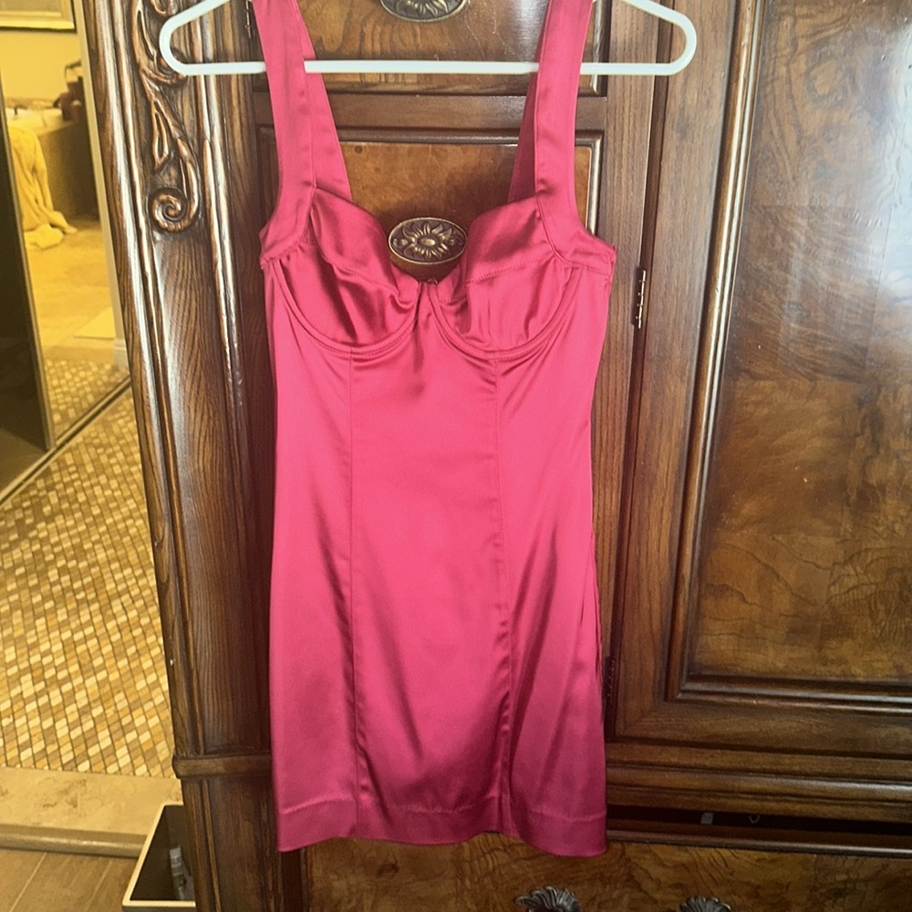 Elegant Burgundy Dress
